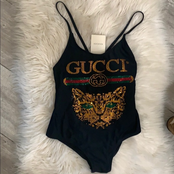 gucci cat swimsuit